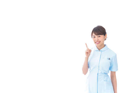 Nurse giving adviceの写真素材