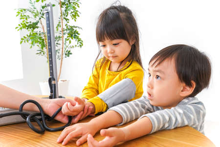 Nurse and childrenの写真素材