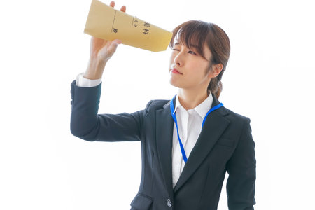 Working poor woman imageの写真素材