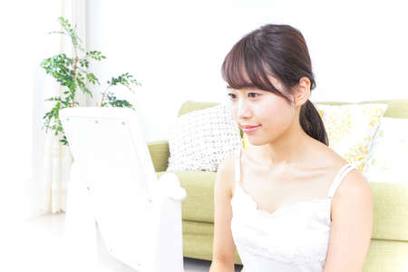 Daily skin careの写真素材