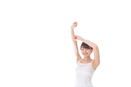 Woman refresh imageの写真素材