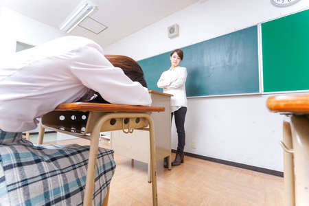 anger teacher imageの写真素材