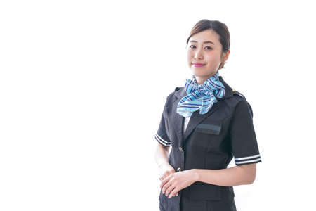 Cabin crew with smileの写真素材