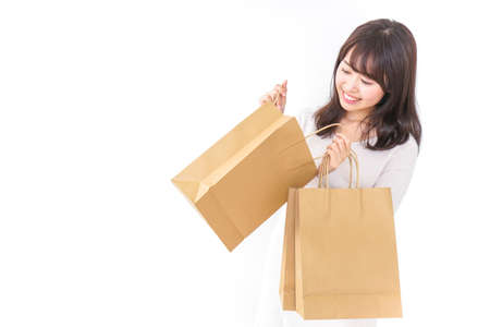 shopping spree and lucky bagの写真素材