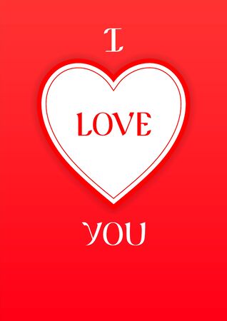 I love you. Valentine's Day trendy holiday background, vector illustration. Can used for your design wallpaper, flyers, invitation, posters, brochure, banners.のイラスト素材