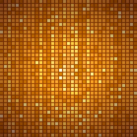 Pixel golden background, textured gold mosaicのイラスト素材