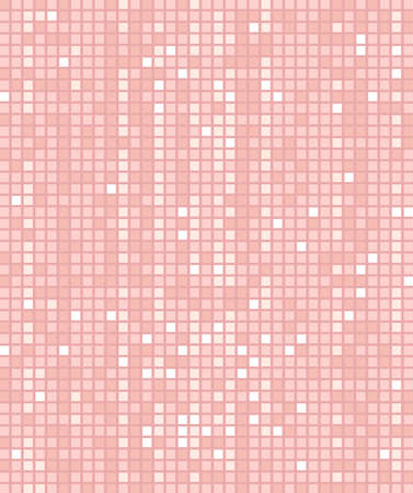 Pixel pink background, shimmering textured multi colored mosaic, vector illustrationのイラスト素材