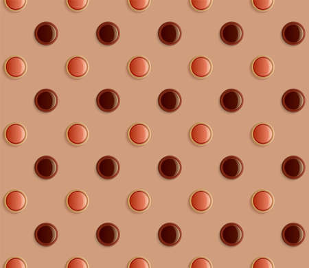 Sweet chocolate banner for Valentines Day, delicious background patternのイラスト素材