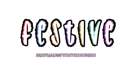 Spray graffiti font alphabet in the street art style, sprayed grunge letters and numbers in realistic style, vector illustration 10EPSのイラスト素材