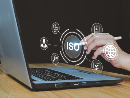 The concept of ISO standards, quality assurance.の写真素材