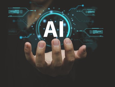 artificial intelligence ai business people showing future technologyの写真素材