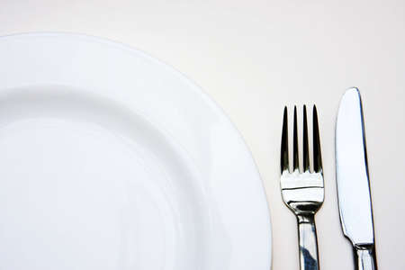 Part of plate,fork and knifeの写真素材
