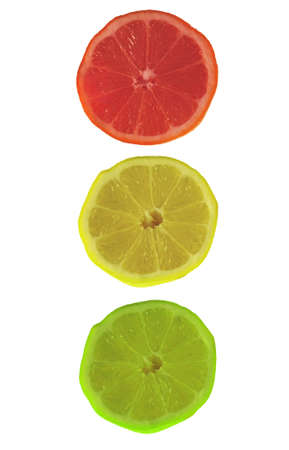 Citrus traffic lightsの写真素材