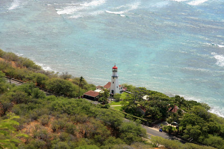 Lighthouse in Hawaiiの写真素材