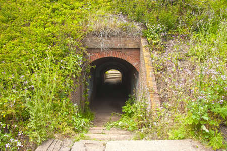 HDR shot of a pedestrian tunnelの写真素材