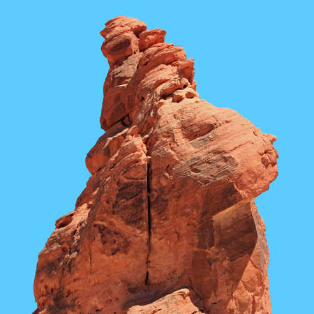 Figure built of stoneの写真素材