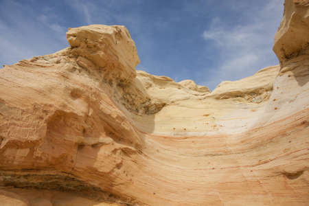Colorful sandstone formations in New Mexicos Wildernessの写真素材