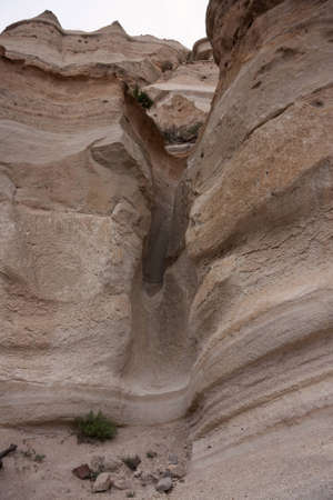View into by nature formed sandstone canyonsの写真素材