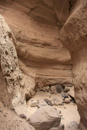 View into by nature formed sandstone canyonsの写真素材