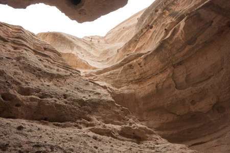 View into by nature formed sandstone canyonsの写真素材