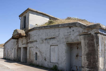 Used buildings where nature is coming backの写真素材