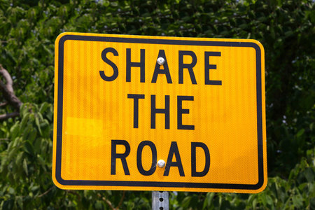 Traffic sign Share the Road