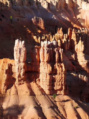 View into Bryce Canyon at Sunset Point during afternoonの写真素材
