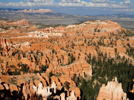 View into Bryce Canyon at Sunset Point during afternoonの写真素材