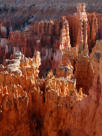 View into Bryce Canyon at Sunset Point during afternoonの写真素材