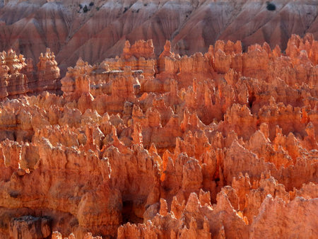 View into Bryce Canyon at Sunset Point during afternoonの写真素材