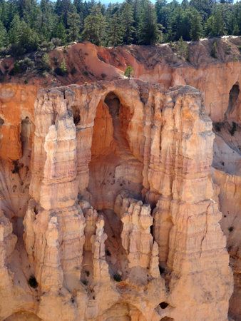 View into Bryce Canyon from Bryce Point during afternoonの写真素材