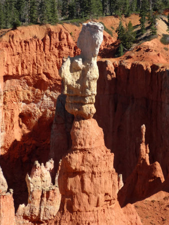 View into Bryce Canyon during afternoon from Aqua Canyonの写真素材