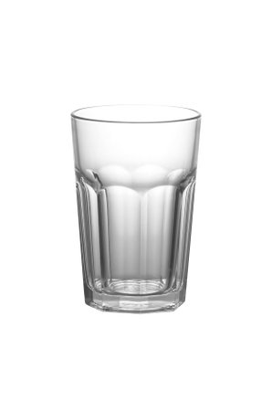 An empty cocktail glass against white backgroundの写真素材