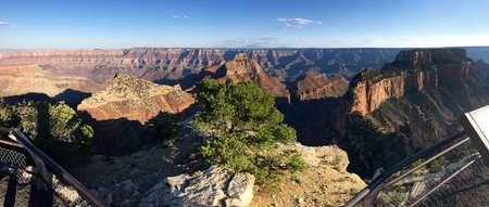 At Grand Canyon North Rim in Arizonaの写真素材