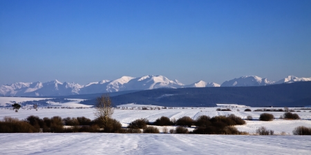 Slovak The High Tatras mountains on the northern sideの写真素材