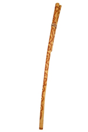 Fujara - The whistle hand carved and decorated. Specific popular musical instrument for Slovakiaの写真素材