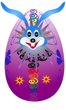 Easter bunny hatched from eggs -  suitable for further treatmentのイラスト素材