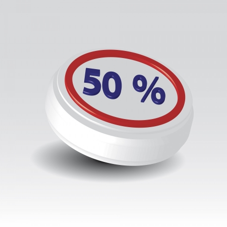The label for use in advertising, on the web, in the store for discounts and other communications to the goods, etc  のイラスト素材