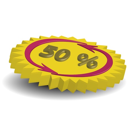 The label for use in advertising, on the web, in the store for discounts and other communications to the goods, etc  のイラスト素材
