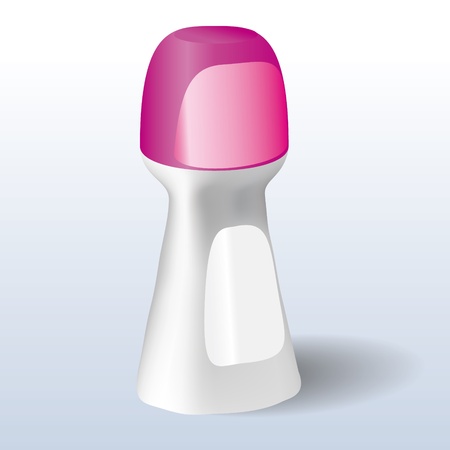 Roll-on deodorant for text, with purple capのイラスト素材
