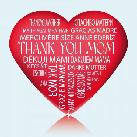 Illustration suitable as a thank you and commemorate Motherのイラスト素材