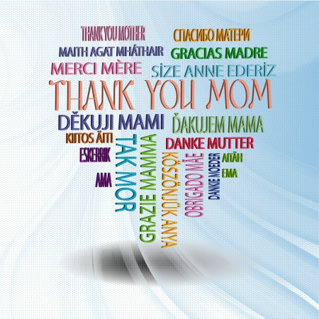 Illustration suitable as a thank you and commemorate Motherのイラスト素材