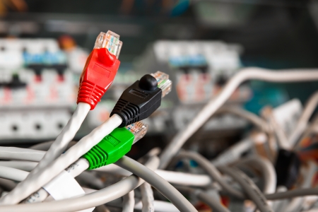 Ethernet cable for a computerの写真素材