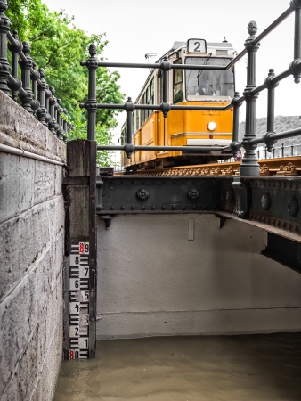 flood in Budapestの写真素材