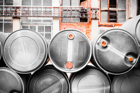 barrel containing much hazardous waste in a firm