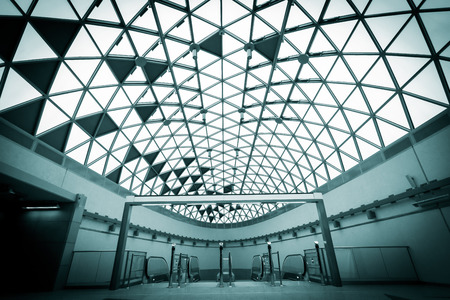 escalators built a subway stationのeditorial素材