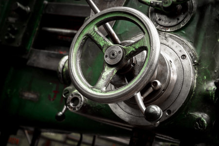 industrial machines in a old factory