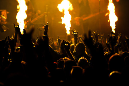 Photo of rock concert, music festival