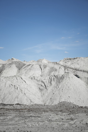 land piles a coal in a mineの写真素材