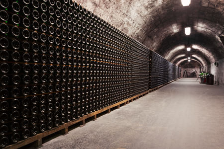 an old cellar of a traditional beverage companyのeditorial素材